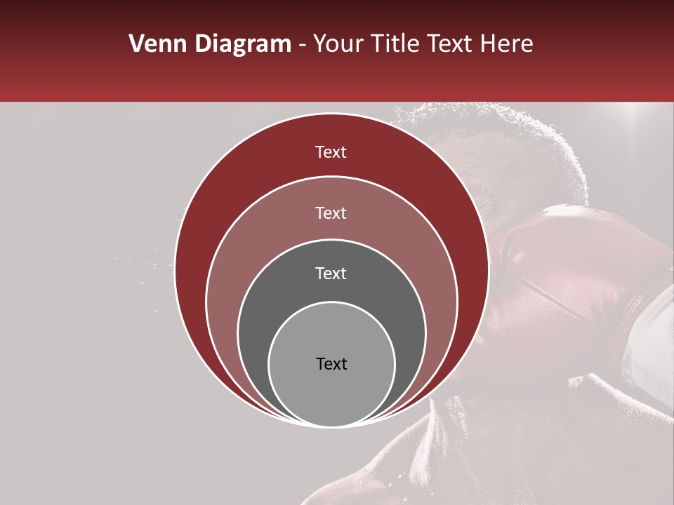 A Man With Boxing Gloves On His Face PowerPoint Template