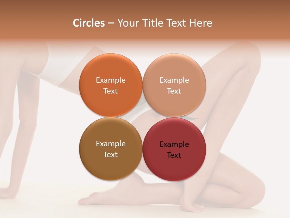 A Woman In A White Bikini With A Flower On Her Stomach PowerPoint Template