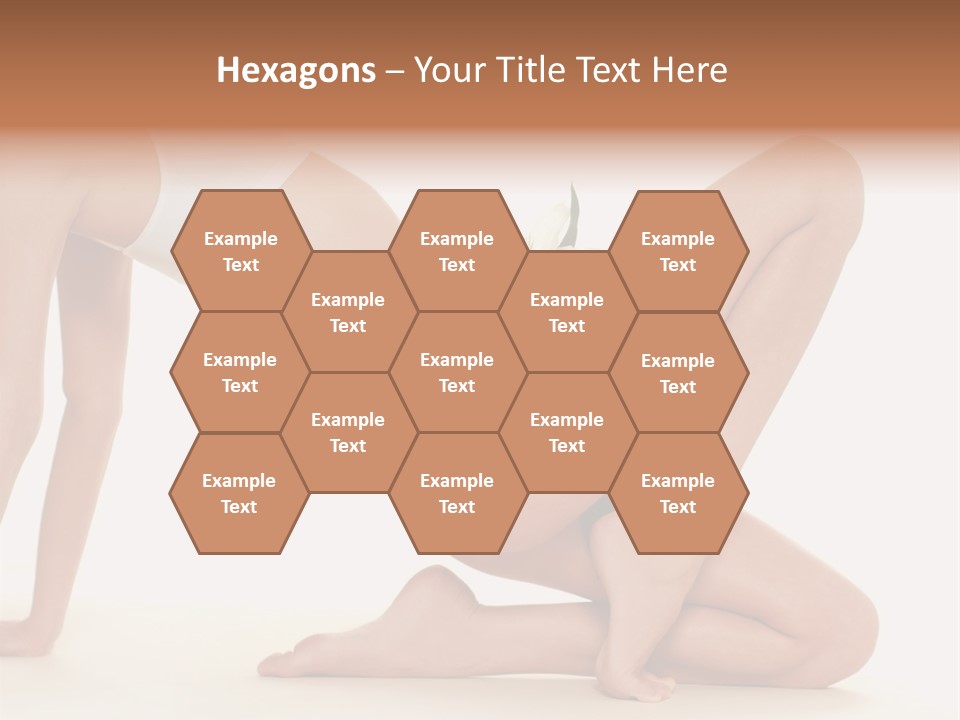 A Woman In A White Bikini With A Flower On Her Stomach PowerPoint Template