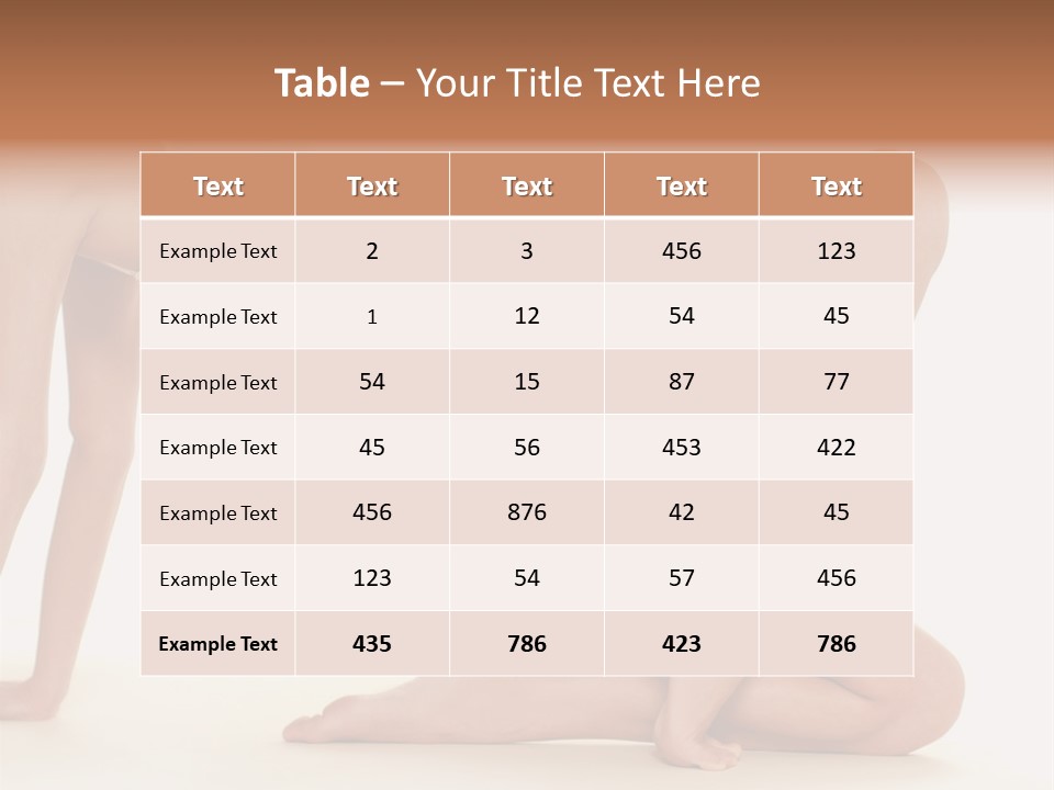 A Woman In A White Bikini With A Flower On Her Stomach PowerPoint Template