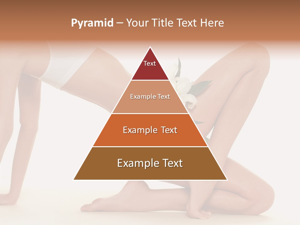 A Woman In A White Bikini With A Flower On Her Stomach PowerPoint Template