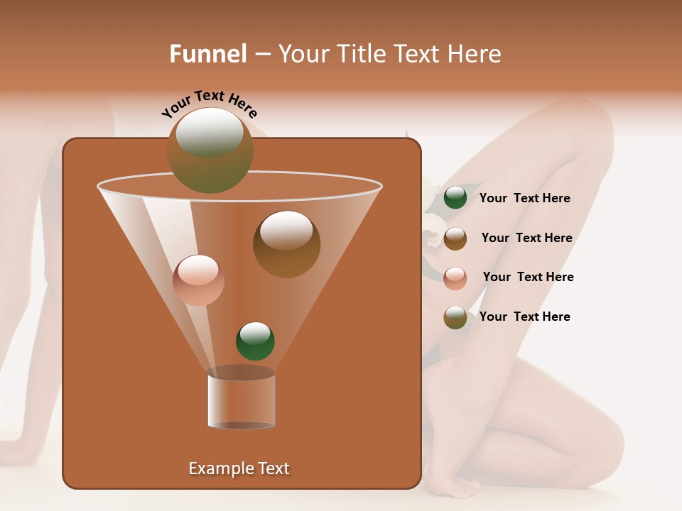 A Woman In A White Bikini With A Flower On Her Stomach PowerPoint Template