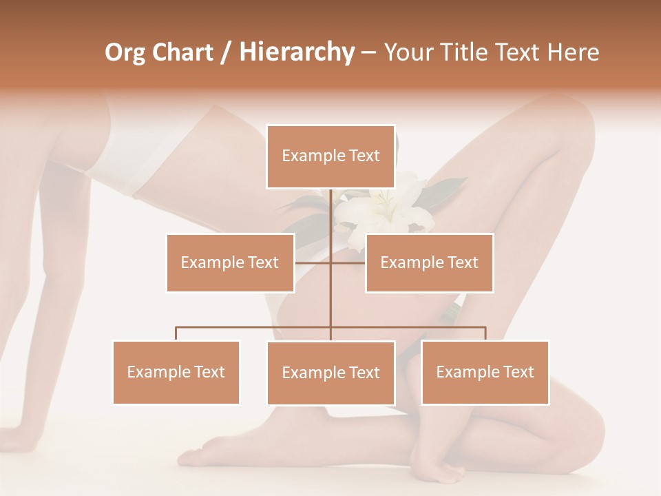 A Woman In A White Bikini With A Flower On Her Stomach PowerPoint Template