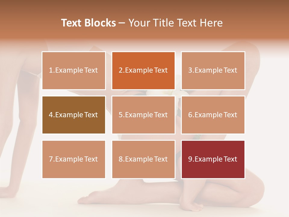 A Woman In A White Bikini With A Flower On Her Stomach PowerPoint Template