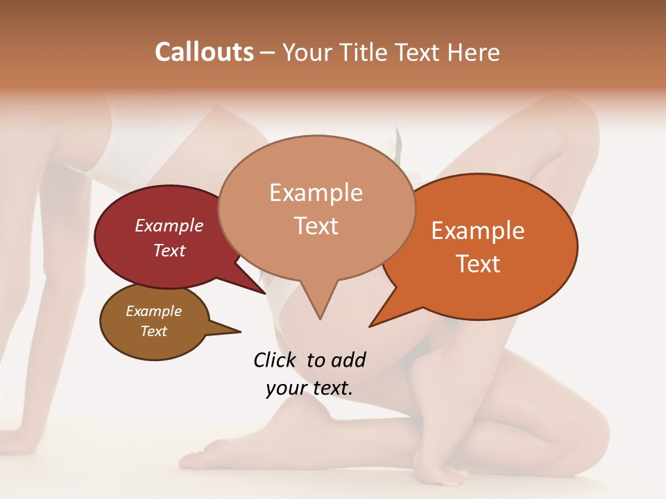 A Woman In A White Bikini With A Flower On Her Stomach PowerPoint Template