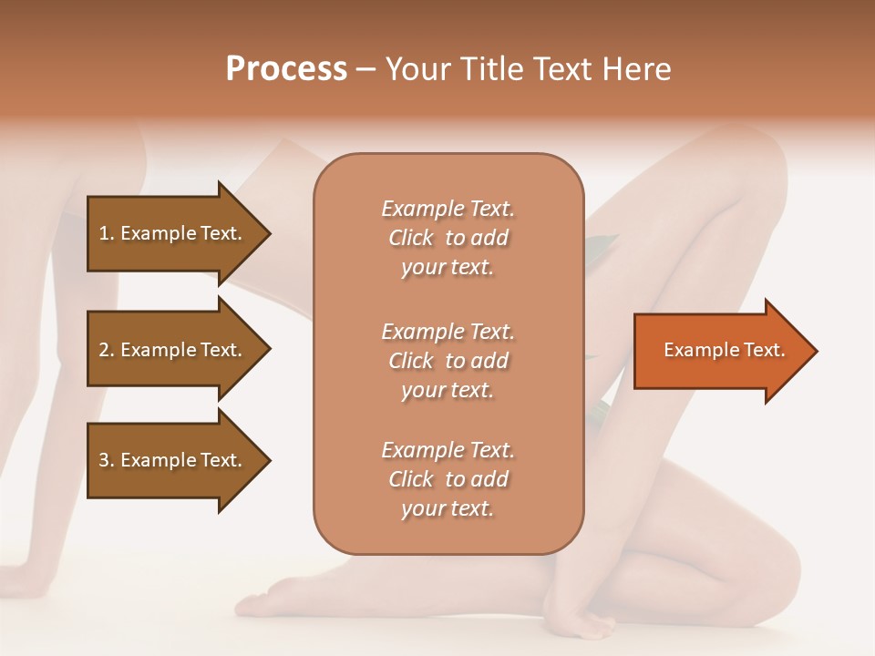 A Woman In A White Bikini With A Flower On Her Stomach PowerPoint Template