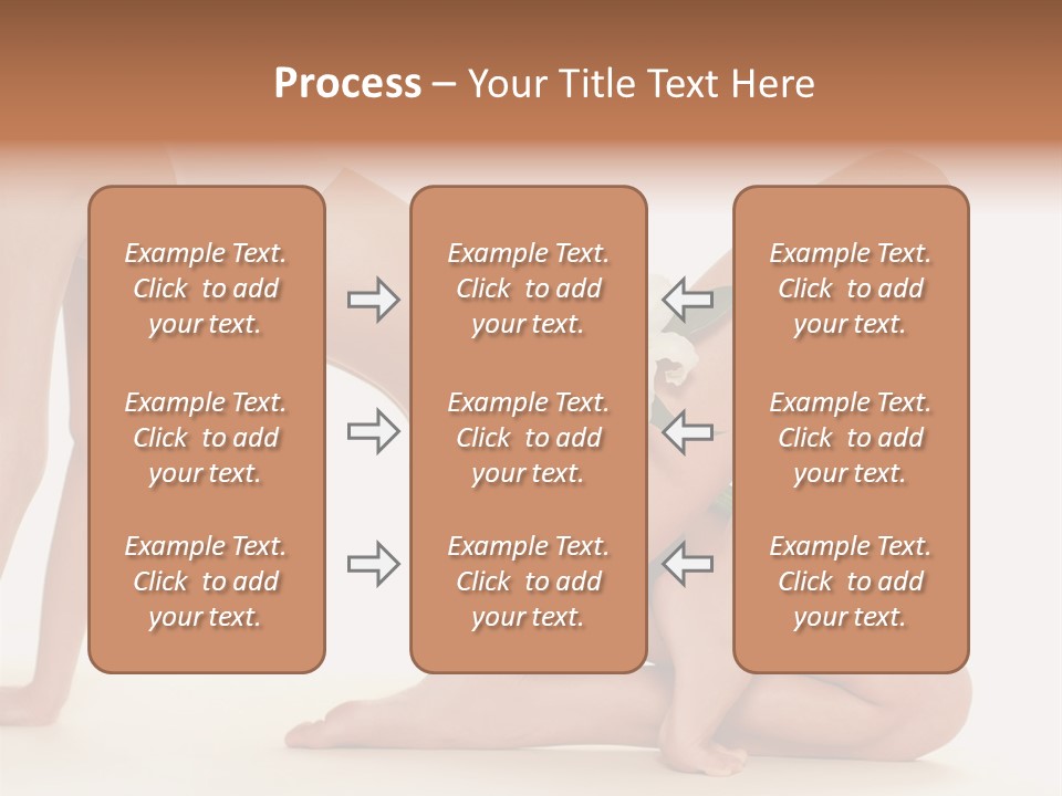 A Woman In A White Bikini With A Flower On Her Stomach PowerPoint Template