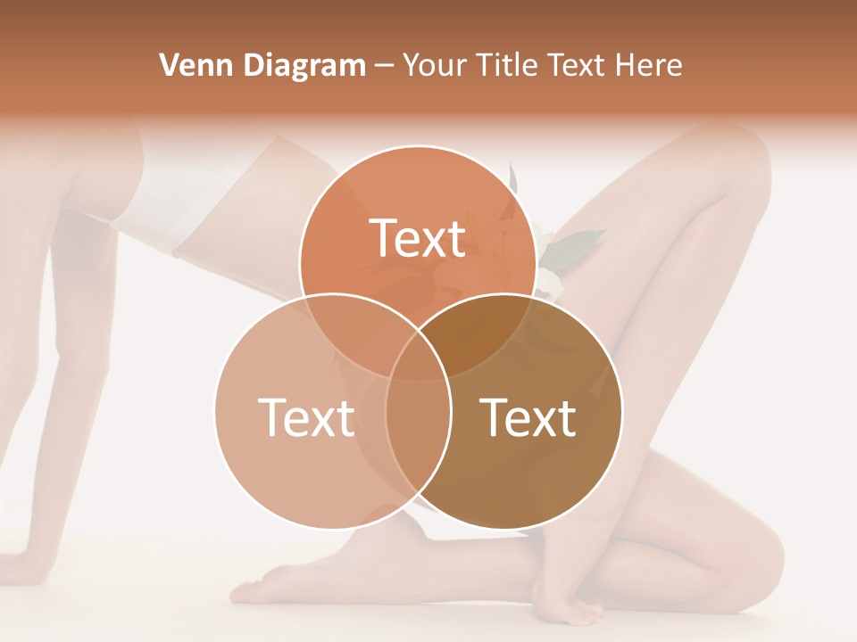 A Woman In A White Bikini With A Flower On Her Stomach PowerPoint Template