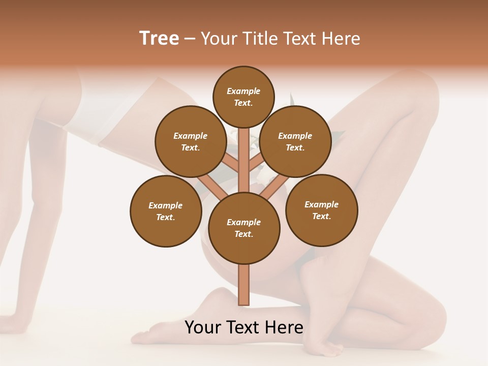 A Woman In A White Bikini With A Flower On Her Stomach PowerPoint Template