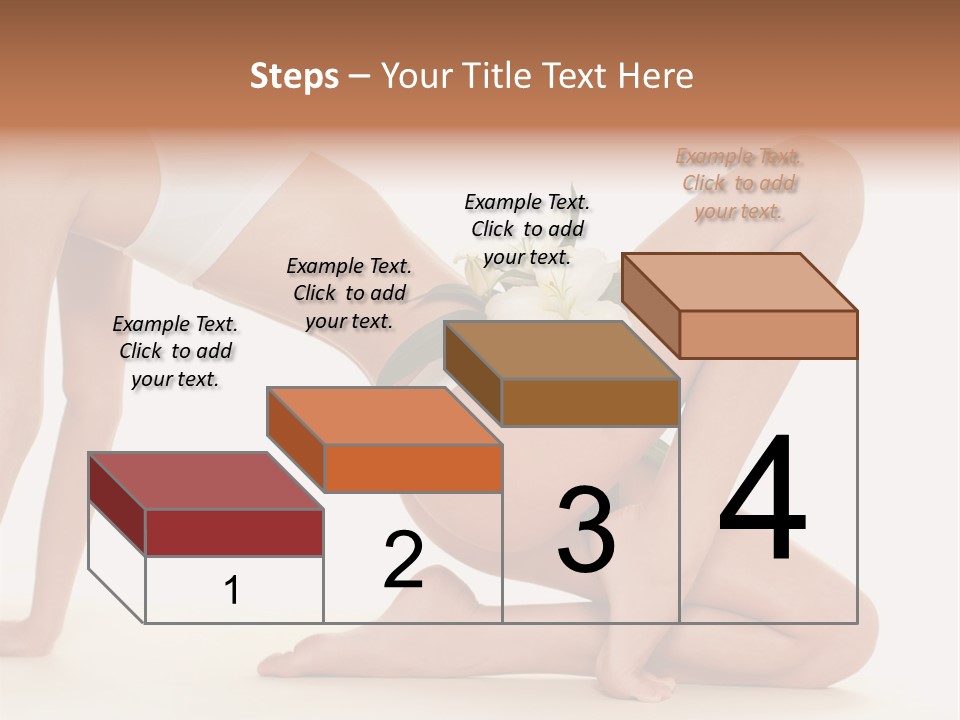 A Woman In A White Bikini With A Flower On Her Stomach PowerPoint Template