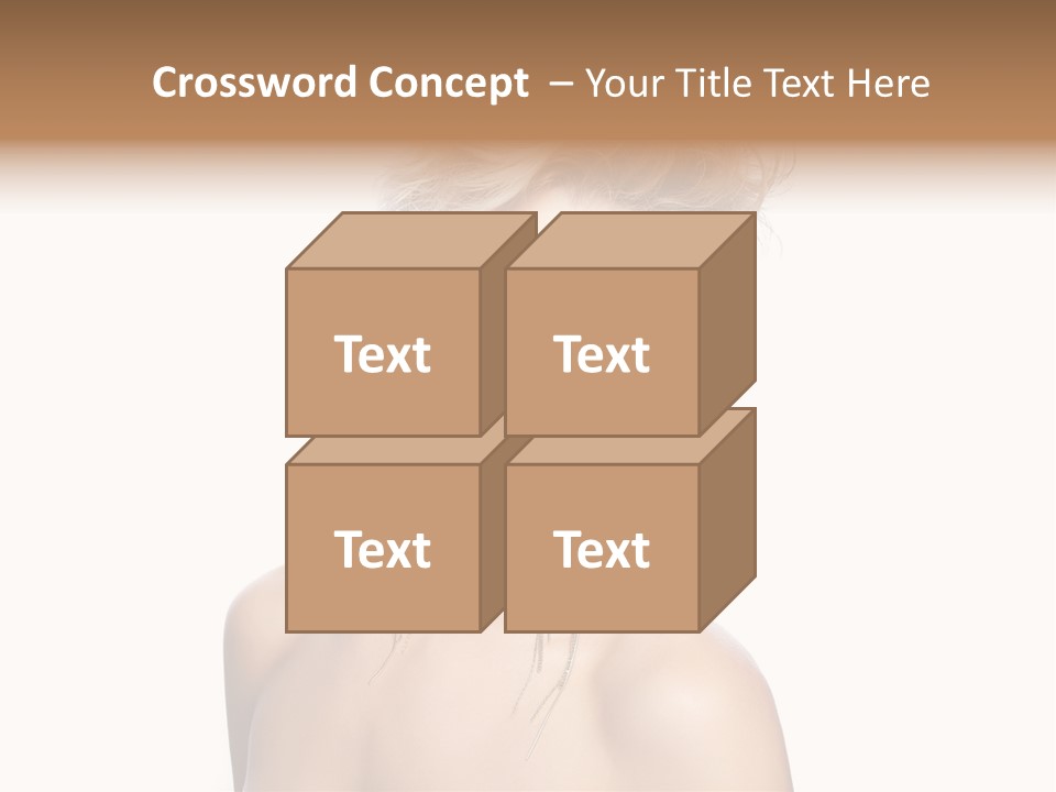 A Woman With Short Hair And Red Lipstick PowerPoint Template