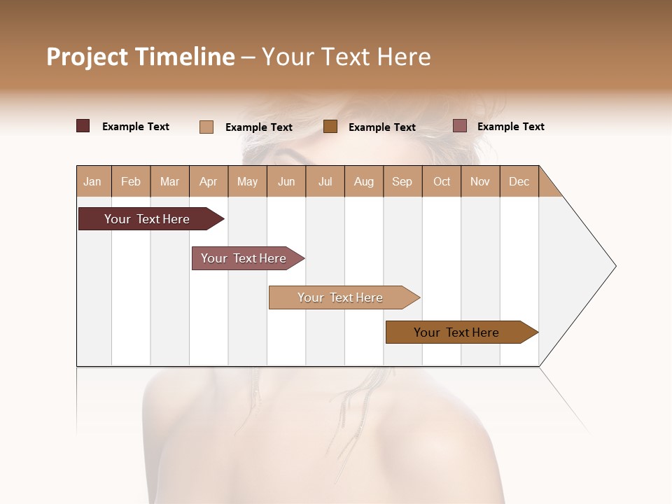 A Woman With Short Hair And Red Lipstick PowerPoint Template