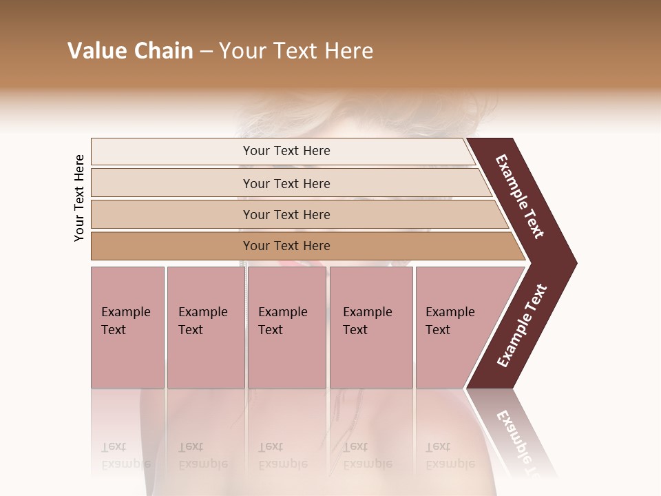 A Woman With Short Hair And Red Lipstick PowerPoint Template