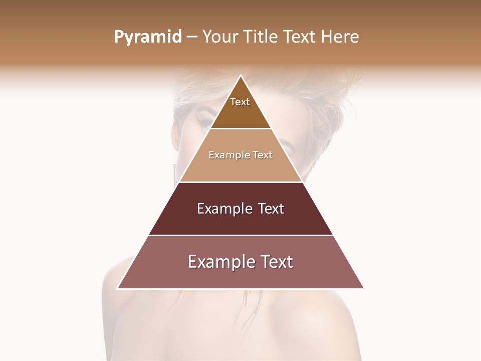 A Woman With Short Hair And Red Lipstick PowerPoint Template