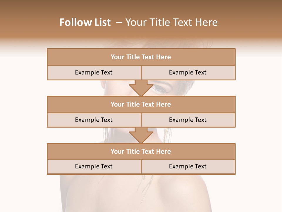 A Woman With Short Hair And Red Lipstick PowerPoint Template