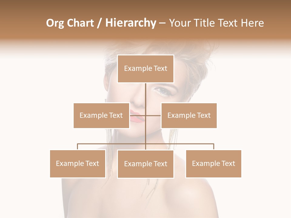 A Woman With Short Hair And Red Lipstick PowerPoint Template