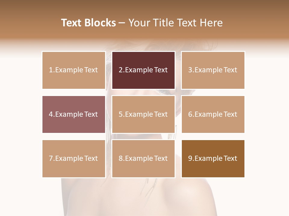 A Woman With Short Hair And Red Lipstick PowerPoint Template