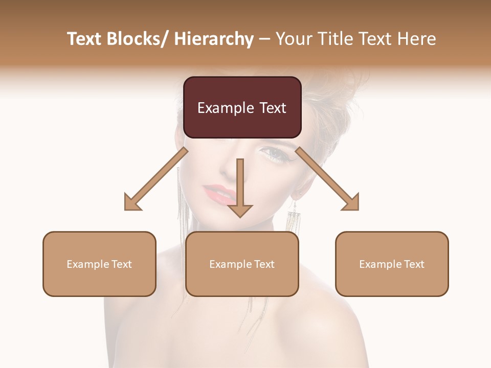 A Woman With Short Hair And Red Lipstick PowerPoint Template