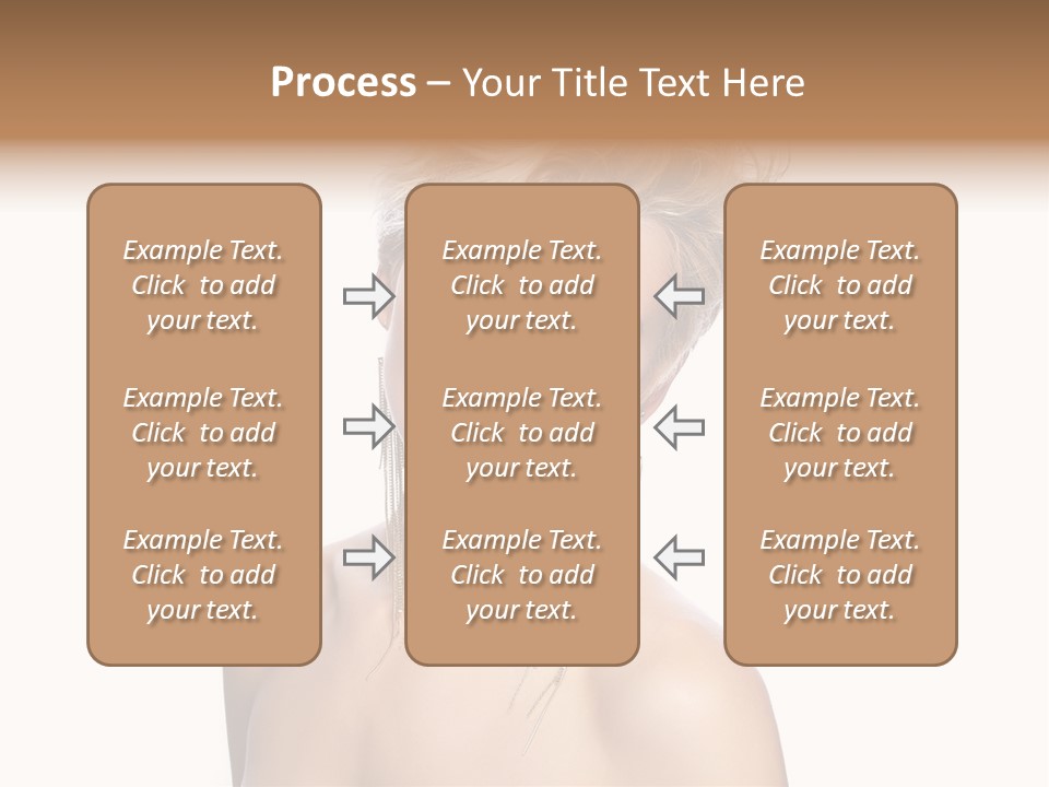 A Woman With Short Hair And Red Lipstick PowerPoint Template