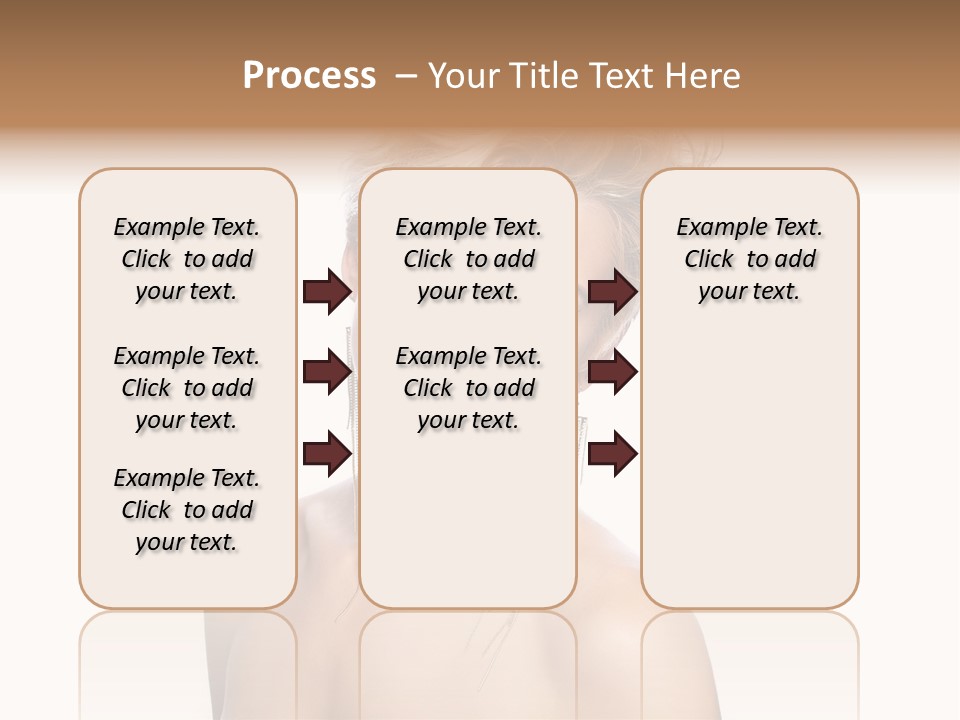 A Woman With Short Hair And Red Lipstick PowerPoint Template