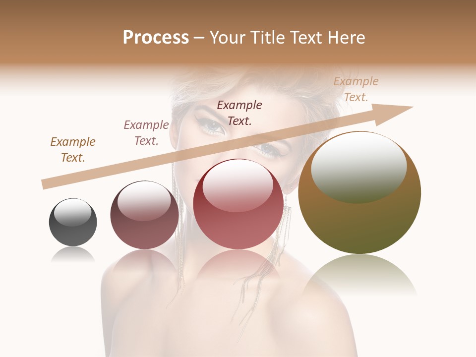 A Woman With Short Hair And Red Lipstick PowerPoint Template