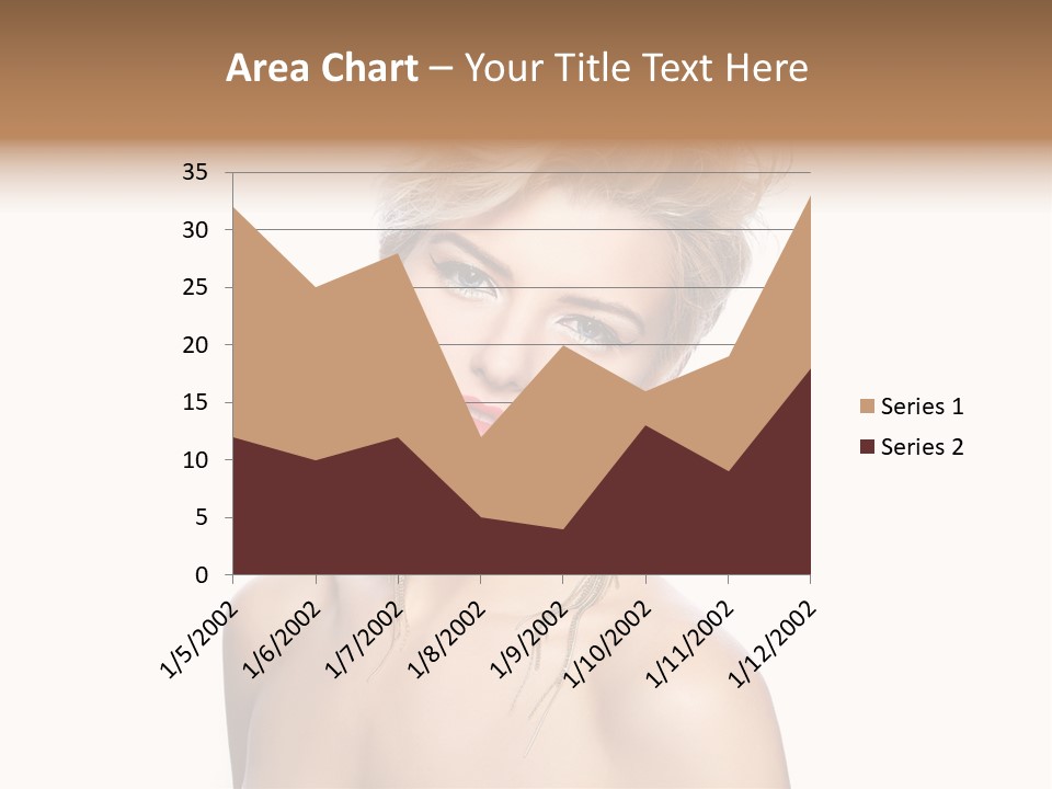 A Woman With Short Hair And Red Lipstick PowerPoint Template