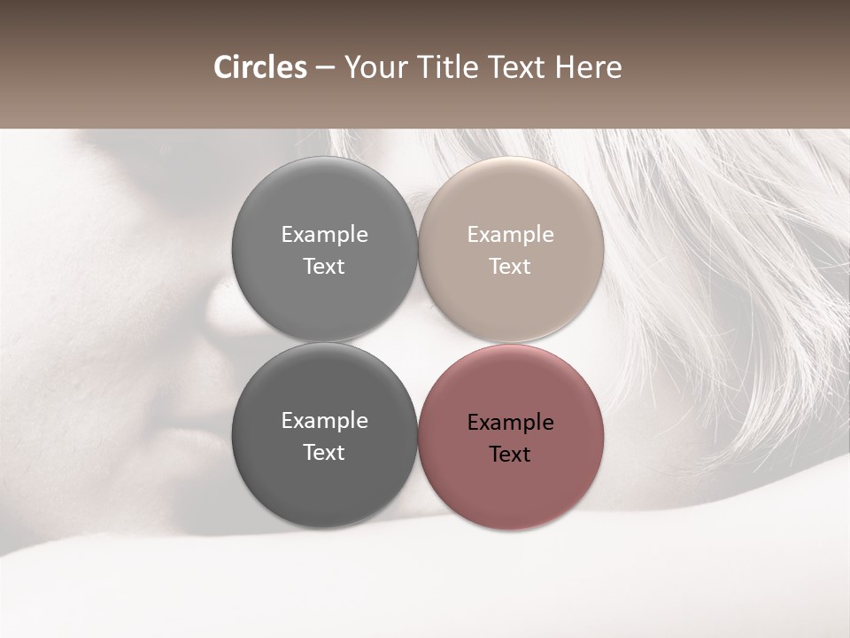 A Man And A Woman Are Looking Into Each Other's Eyes PowerPoint Template