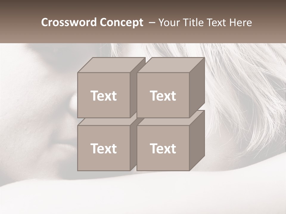 A Man And A Woman Are Looking Into Each Other's Eyes PowerPoint Template