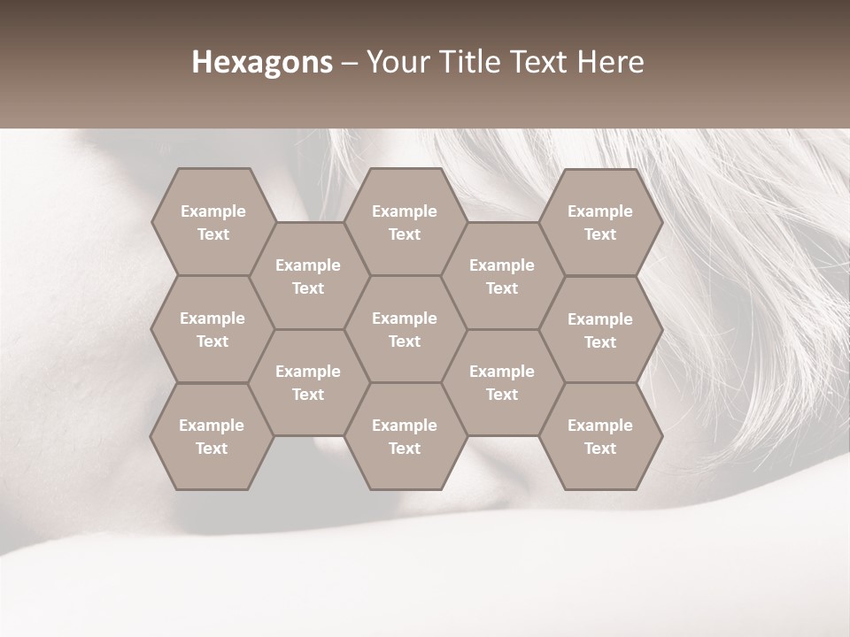 A Man And A Woman Are Looking Into Each Other's Eyes PowerPoint Template