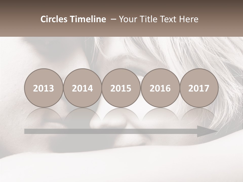 A Man And A Woman Are Looking Into Each Other's Eyes PowerPoint Template