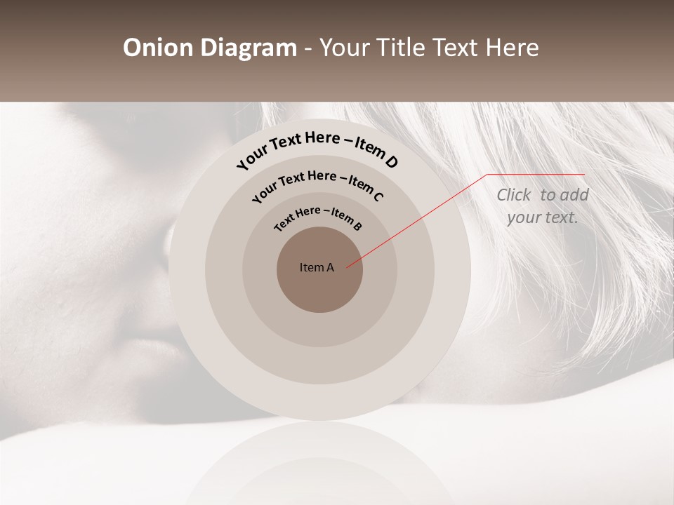 A Man And A Woman Are Looking Into Each Other's Eyes PowerPoint Template