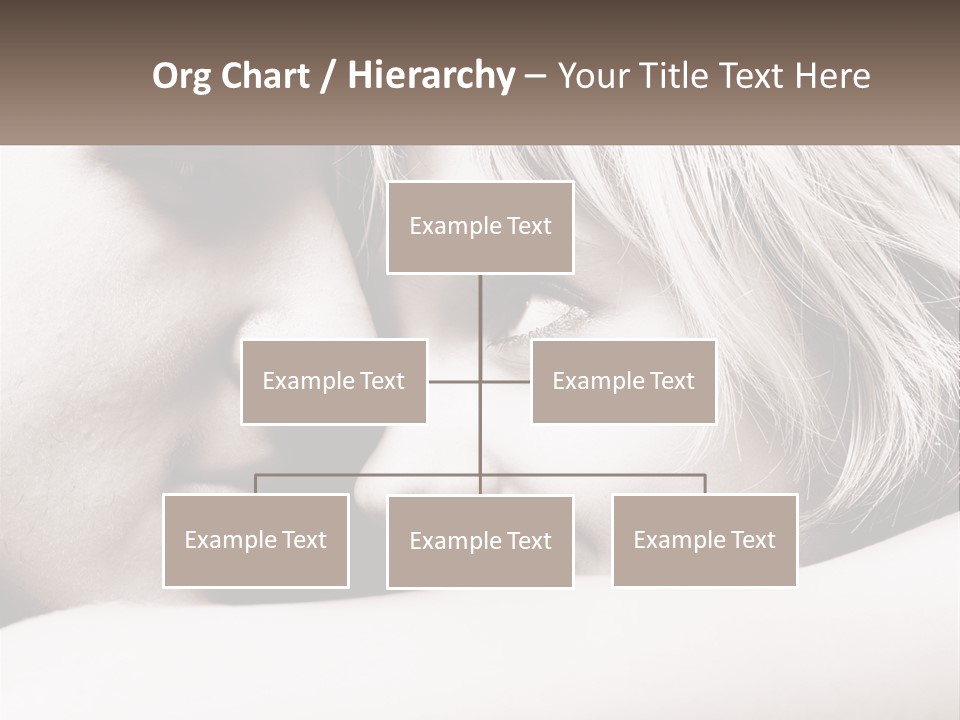 A Man And A Woman Are Looking Into Each Other's Eyes PowerPoint Template