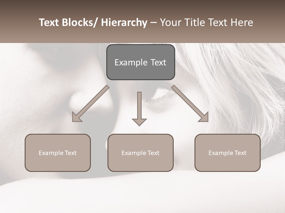 A Man And A Woman Are Looking Into Each Other's Eyes PowerPoint Template