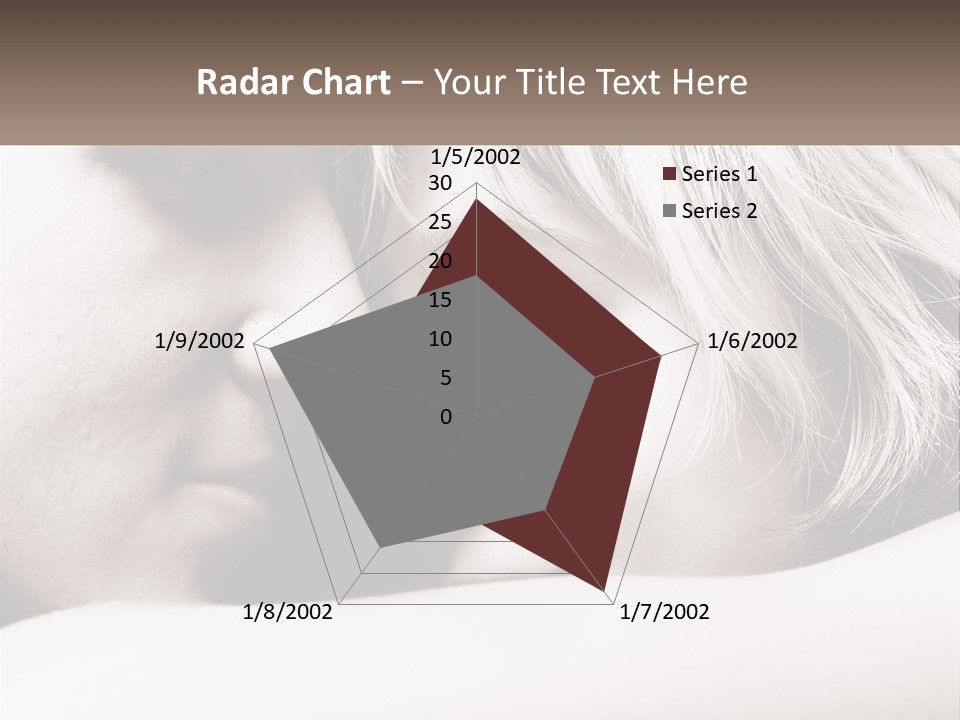 A Man And A Woman Are Looking Into Each Other's Eyes PowerPoint Template