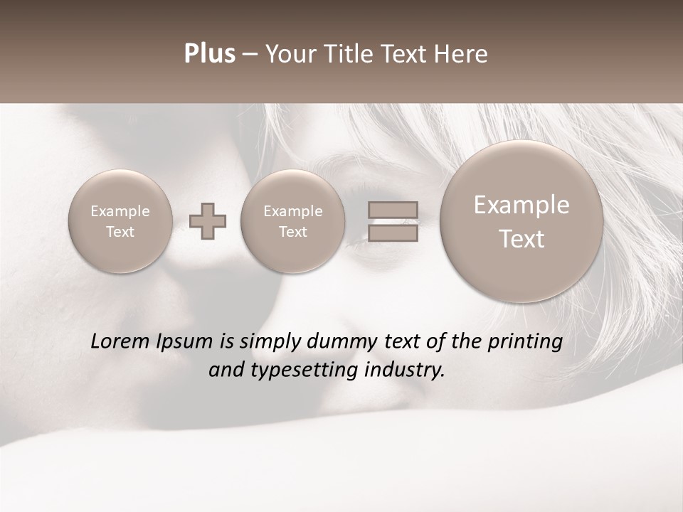 A Man And A Woman Are Looking Into Each Other's Eyes PowerPoint Template
