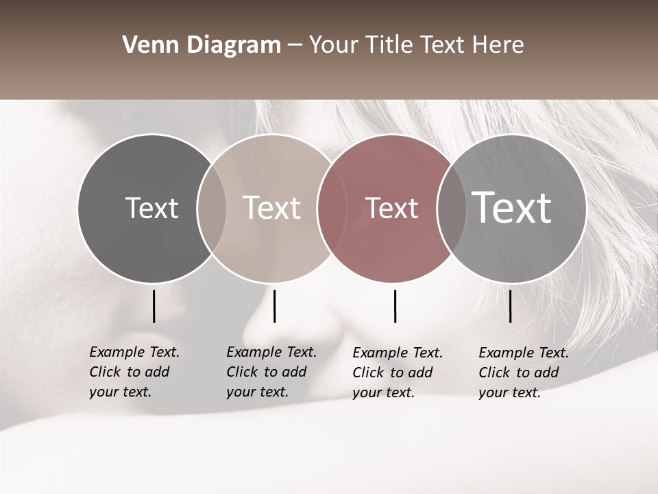 A Man And A Woman Are Looking Into Each Other's Eyes PowerPoint Template