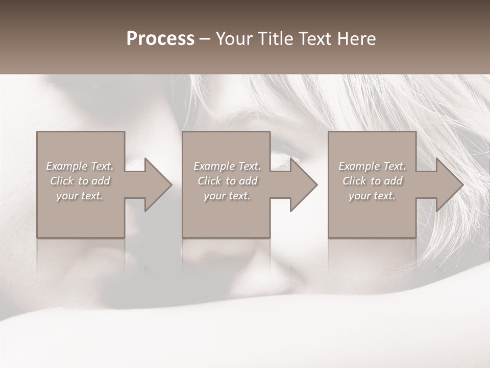 A Man And A Woman Are Looking Into Each Other's Eyes PowerPoint Template