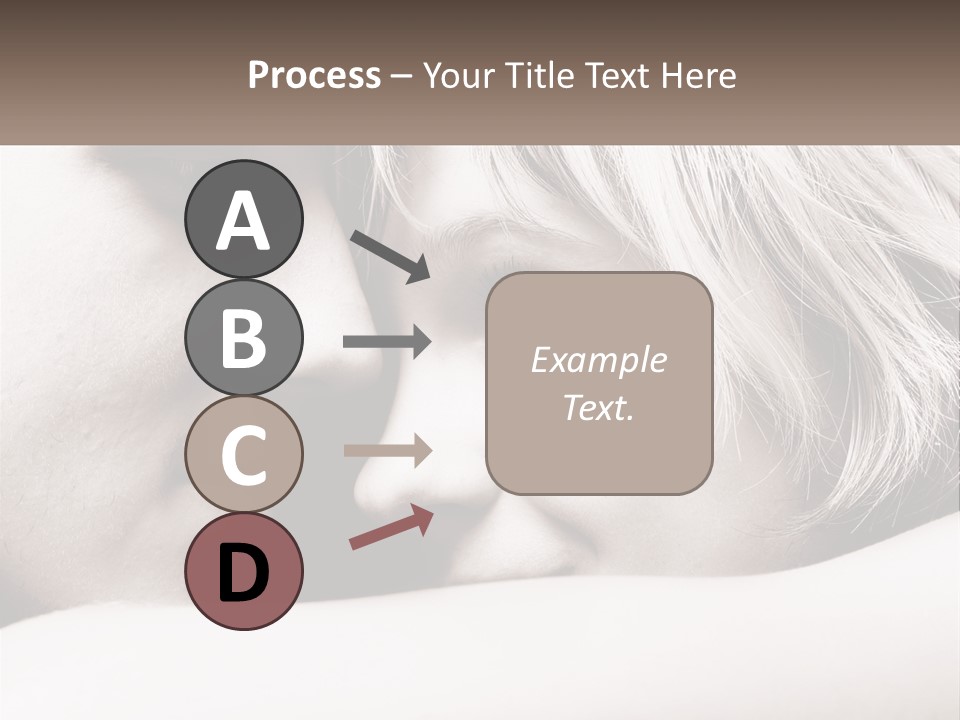 A Man And A Woman Are Looking Into Each Other's Eyes PowerPoint Template