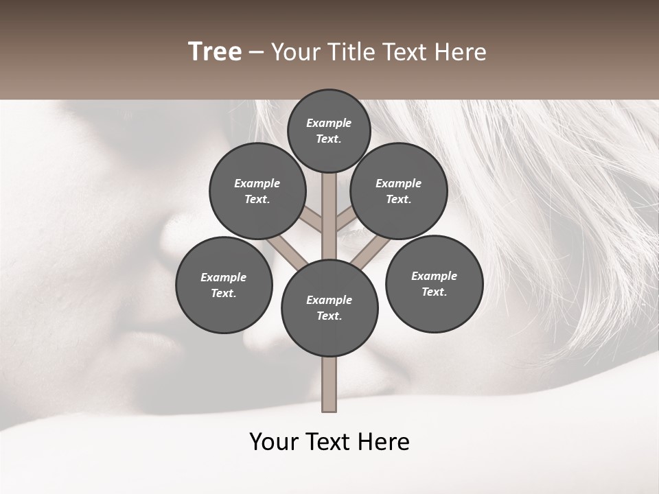 A Man And A Woman Are Looking Into Each Other's Eyes PowerPoint Template