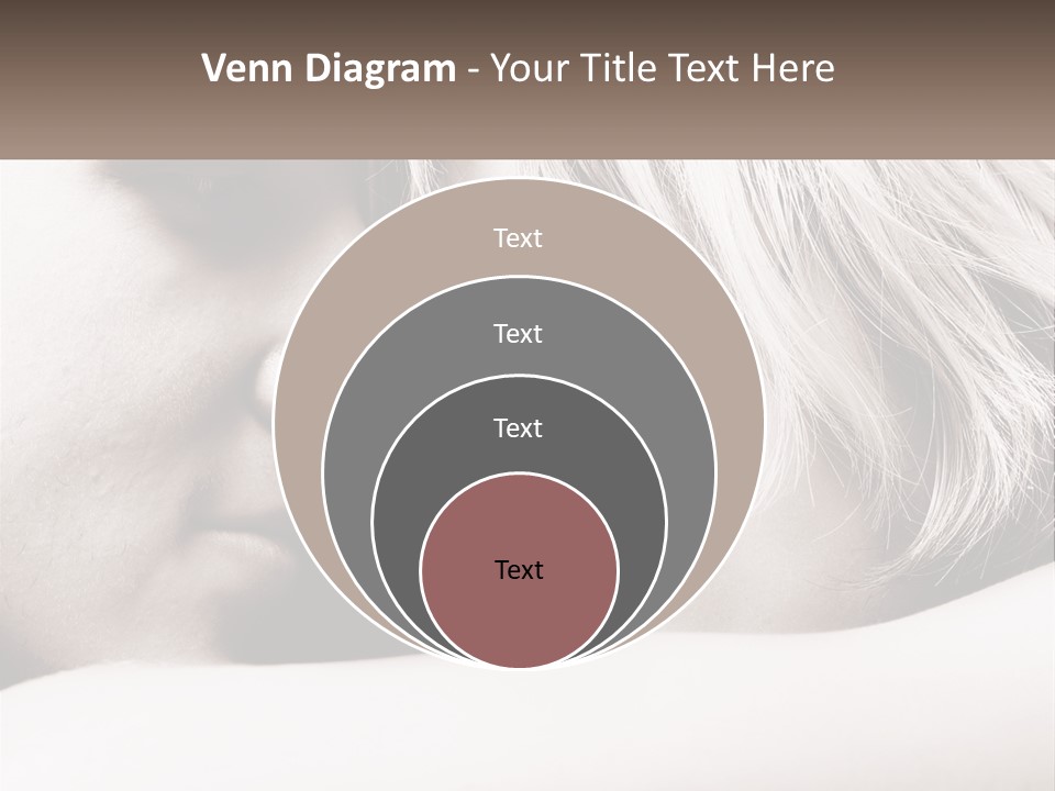 A Man And A Woman Are Looking Into Each Other's Eyes PowerPoint Template
