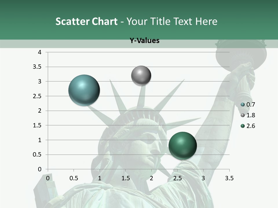 A Statue Of Liberty Holding A Torch In Her Hand PowerPoint Template