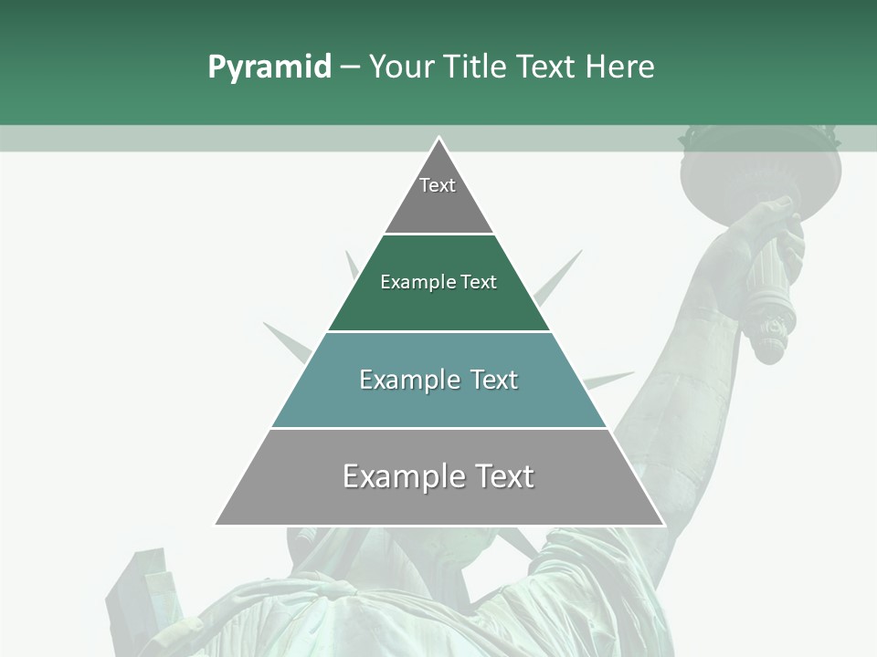 A Statue Of Liberty Holding A Torch In Her Hand PowerPoint Template