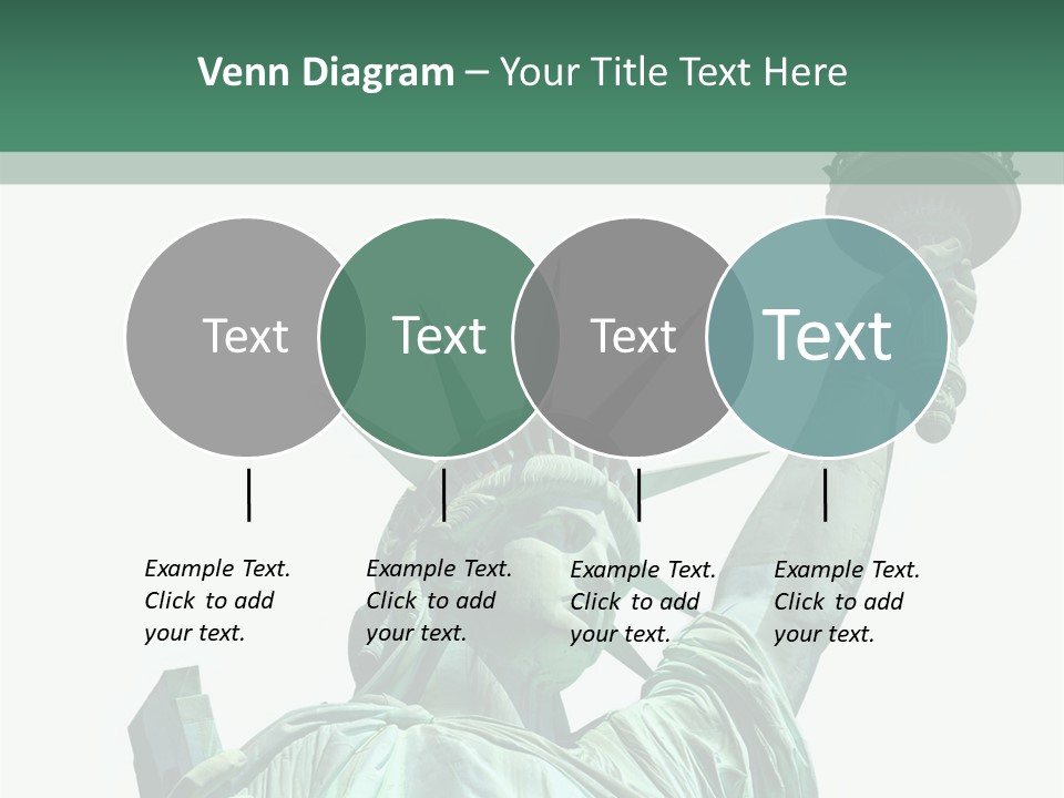 A Statue Of Liberty Holding A Torch In Her Hand PowerPoint Template