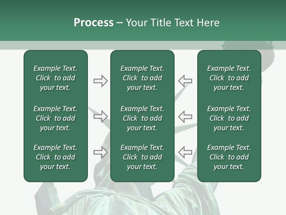 A Statue Of Liberty Holding A Torch In Her Hand PowerPoint Template