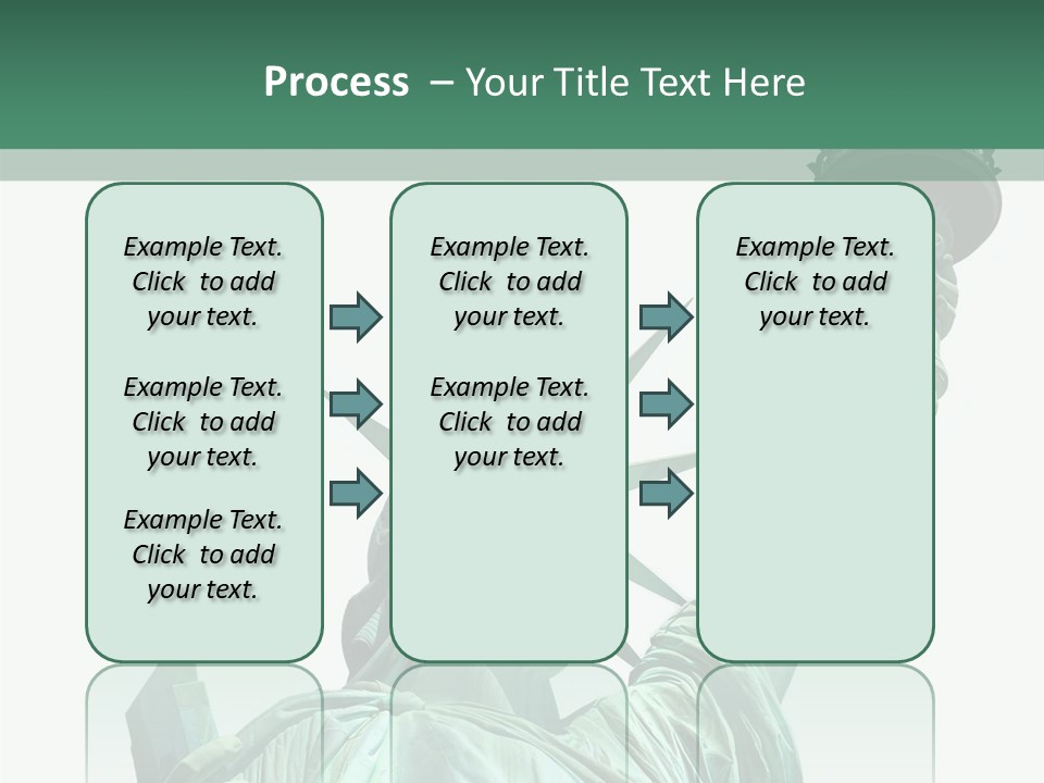 A Statue Of Liberty Holding A Torch In Her Hand PowerPoint Template