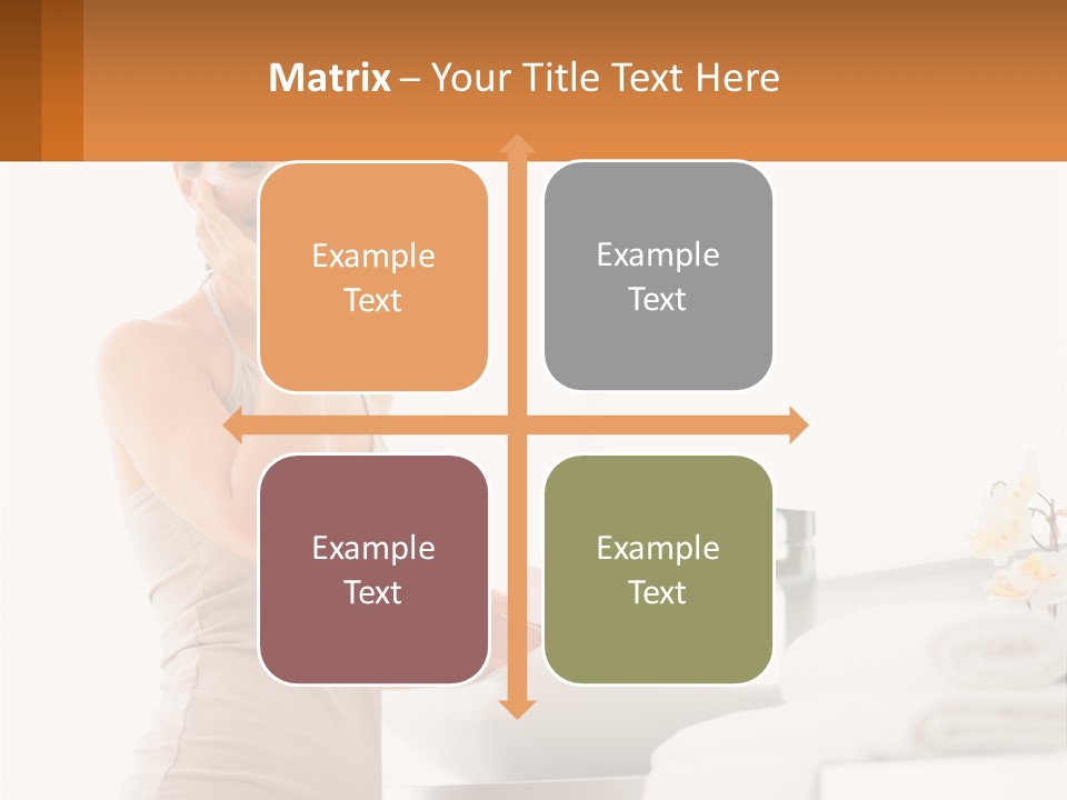 A Woman In A Tan Tank Top Holding A Soap Bar PowerPoint Template