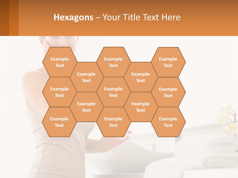 A Woman In A Tan Tank Top Holding A Soap Bar PowerPoint Template