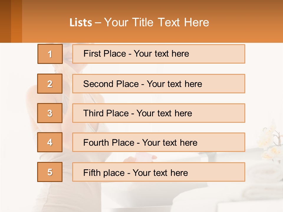 A Woman In A Tan Tank Top Holding A Soap Bar PowerPoint Template