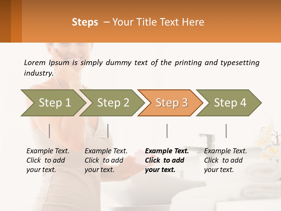 A Woman In A Tan Tank Top Holding A Soap Bar PowerPoint Template
