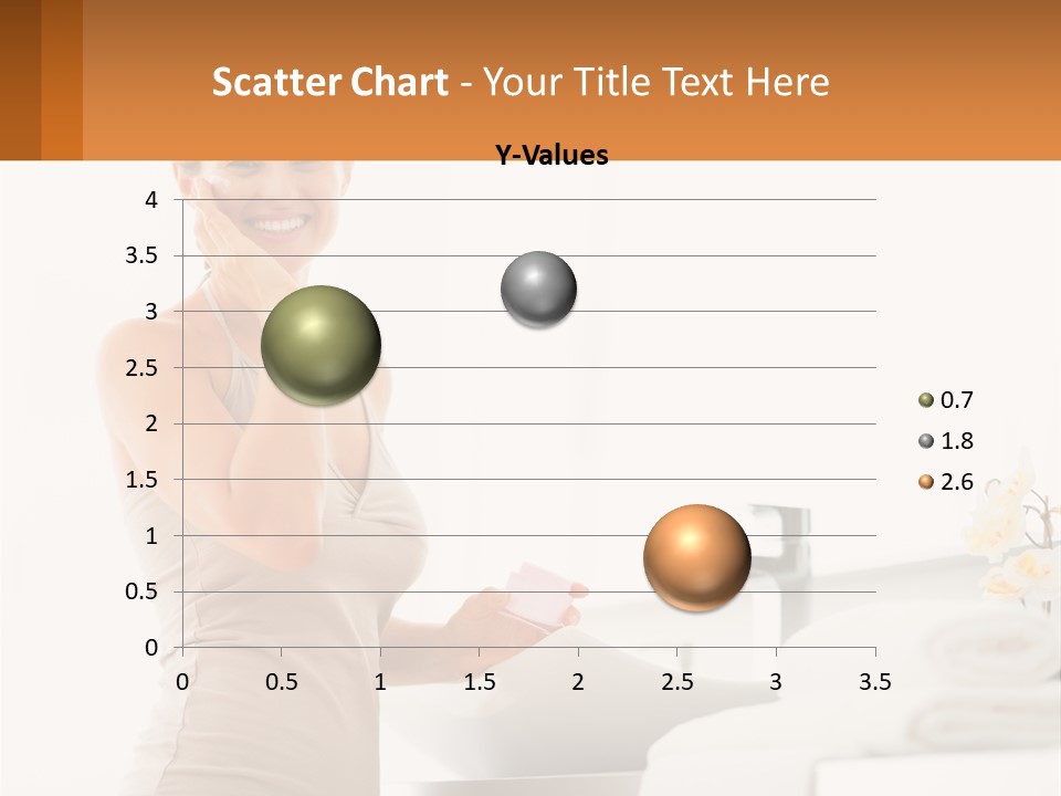 A Woman In A Tan Tank Top Holding A Soap Bar PowerPoint Template